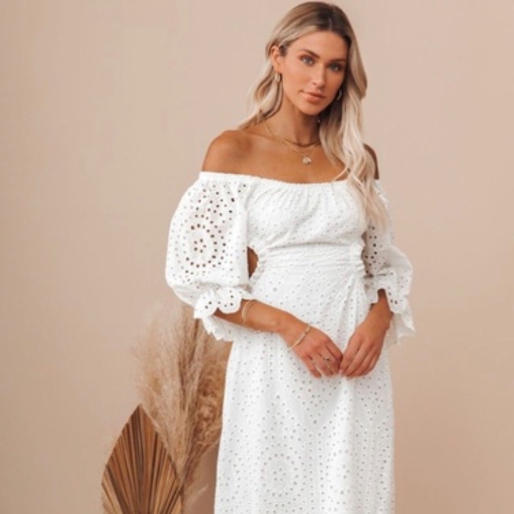 Vici Collection cut out eyelet dress